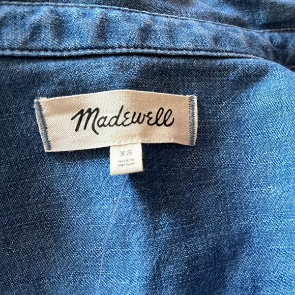 MADEWELL Denim Darted Button-Up Shirt - Picture 10 of 11